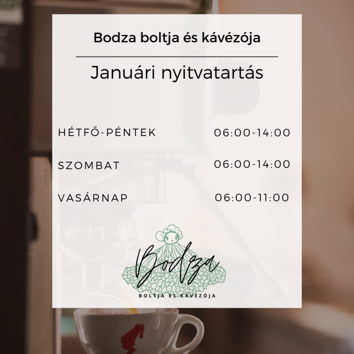 januári nyitvatartás